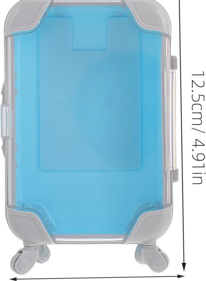 قطعتان من صناديق الأمتعة البلاستيكية الصغيرة لتنظيم الماكياج، تخزين السفر، خفيفة الوزن وسهلة التنظيف - Image 2